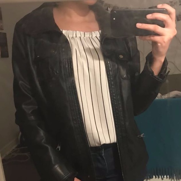 Faux Leather Jacket